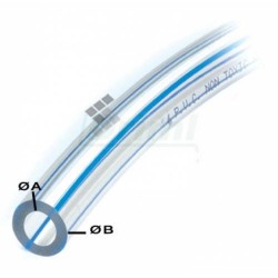 Hadice 7,6x14,5  plastová transparentní Spaggiari, cena za 1 metr