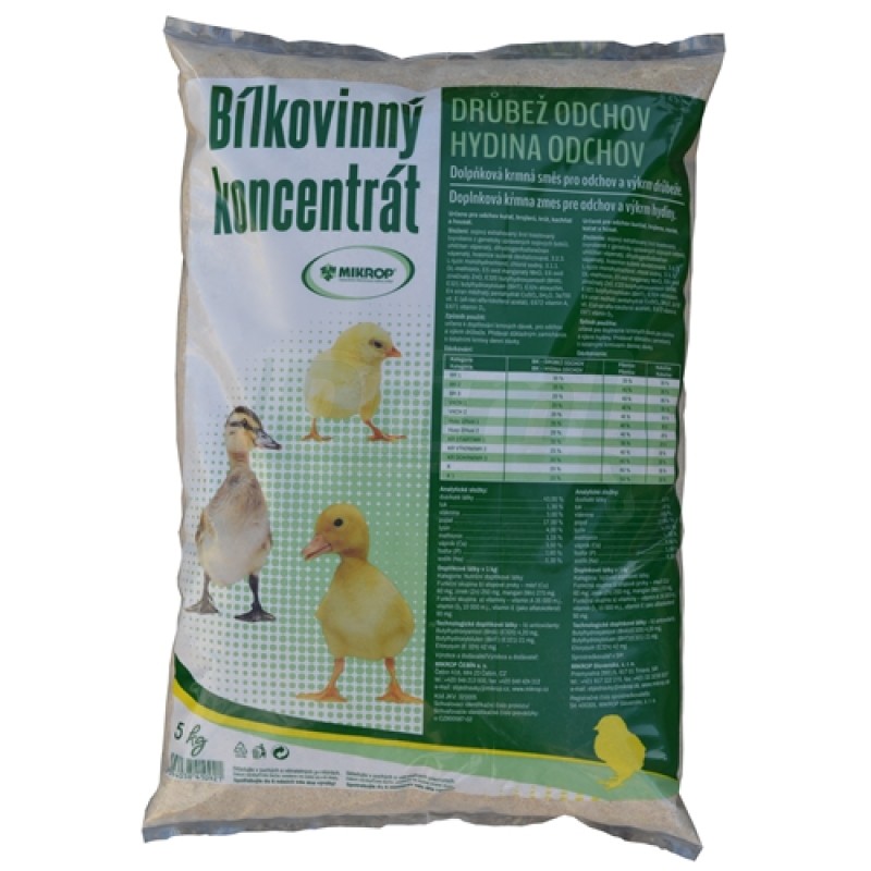 Bilkovinný koncentrát MIKROS BK odchov drůbeže, 5 kg