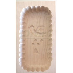 Forma na máslo dřevěná, vyřezávaná, 250g