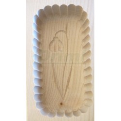 Forma na máslo dřevěná, vyřezávaná, 250g