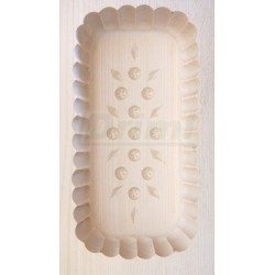 Forma na máslo dřevěná, vyřezávaná, 250g