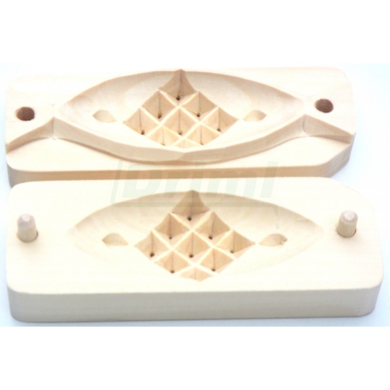 Dvoudílná forma na oštěpek, vzor 2