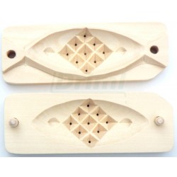 Dvoudílná forma na oštěpek, vzor 2