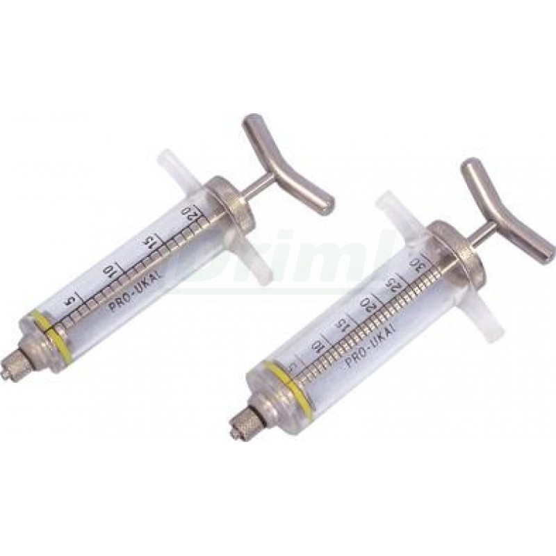 Injekční stříkačka nylon LL 10ml s kovovou rukojetí