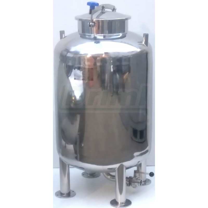 Nerezový tank 200l pro přepravu nebo skladování mléka, vody atd.