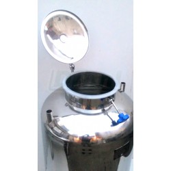 Nerezový tank 200l pro přepravu nebo skladování mléka, vody atd.