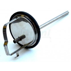 Víko s jehlou pro sání mléka z 40 litrových konví