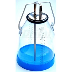 Víko s jehlou pro sání mléka z 40 litrových konví