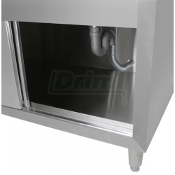 Mycí stůl 120 x 60 s 1 dřezem 50 x 40, se skříní