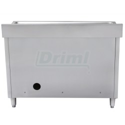 Mycí stůl 120 x 60 s 1 dřezem 50 x 40, se skříní