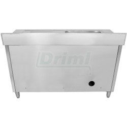 Mycí stůl 100 x 60 s 1 dřezem 50 x 40, se skříní