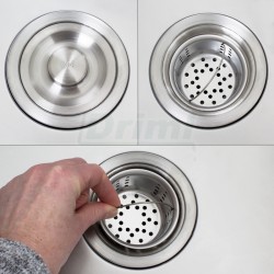 Mycí stůl 160 x 60 s 1 dřezem 50 x 40, se skříní