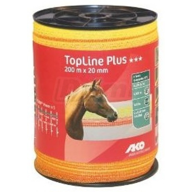 TopLine Plus páska 20 mm, oranžovo-žlutá