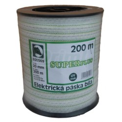 SUPER  PLUS  páska s výbornou vodivostí 20 mm, bílo zelená,