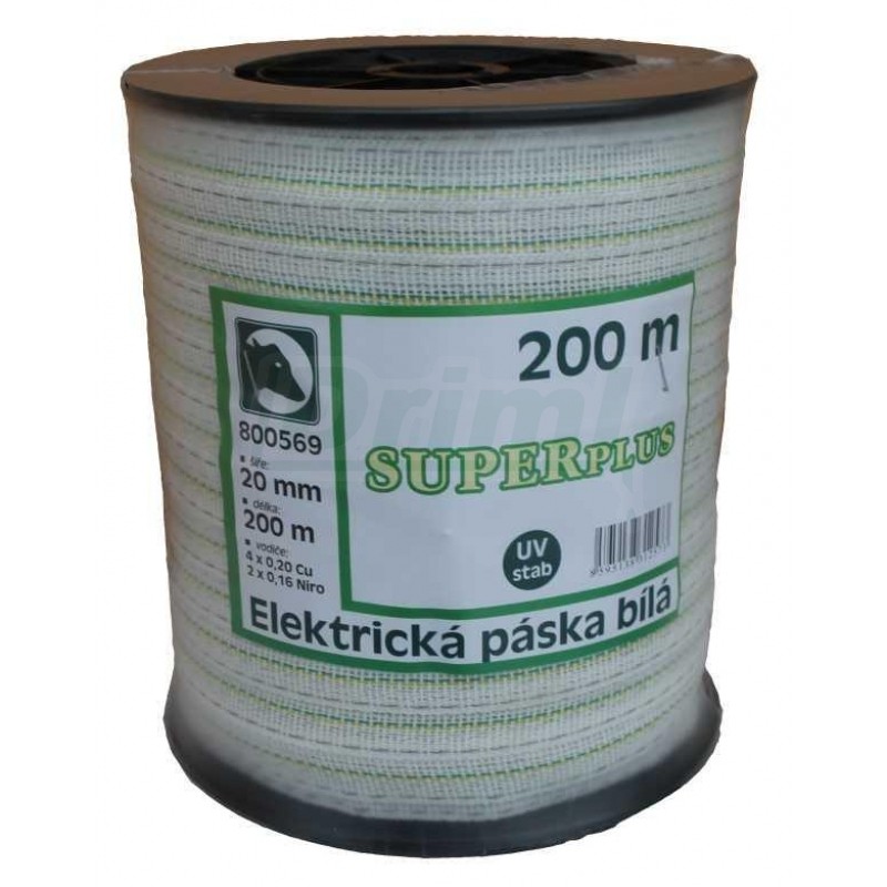SUPER  PLUS  páska s výbornou vodivostí 20 mm, bílo zelená,