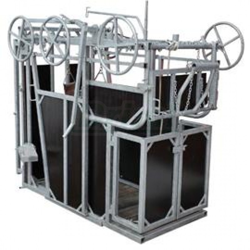 Paznehtářská fixační klec pro masný skot