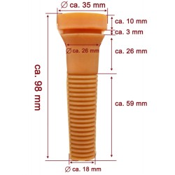 Náhradní prst do bubnových škubaček 50cm a 60cm