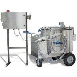 Pasterizační krmný vozík pro telata MILKCAB 300/4 s el. pojezdem