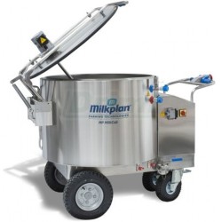 Pasterizační krmný vozík pro telata MILKCAB 300/3 s el. pojezdem