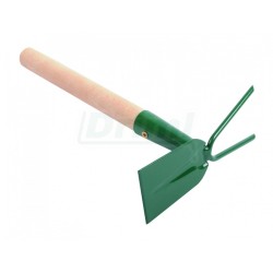 Motyčka okopávací s ostřím a s 2 hroty s násadou