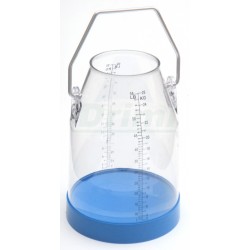 Konev dojicí, plastová, transparentní, 25 lt s cejchováním