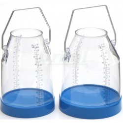 Konev dojicí, plastová, transparentní, 25 lt s cejchováním