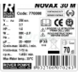 Potravinářské nerezové čerpadlo NOVAX 30 M, 83 l/min, do 35°C