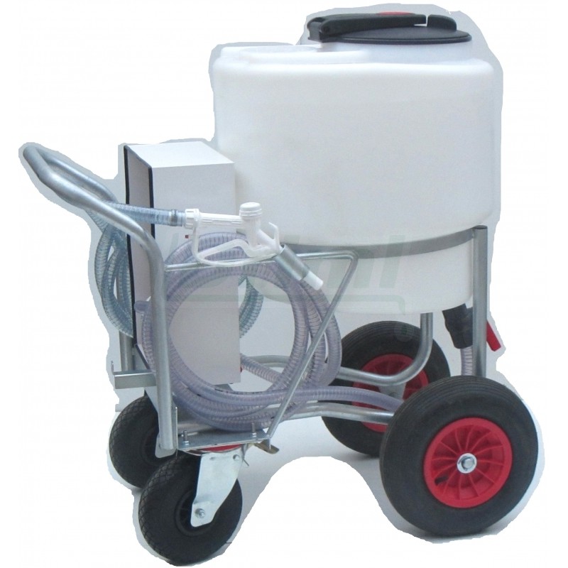Vozík bez pojezdu s tankem 170 l, s čerpadlem, průtokoměrem a dávkovací pistolí