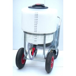 Vozík bez pojezdu s tankem 170 l, s čerpadlem, průtokoměrem a dávkovací pistolí