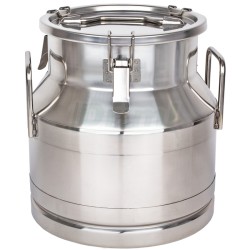 Přepravní nerezová konev 20 l s tříbodově jištěným víkem