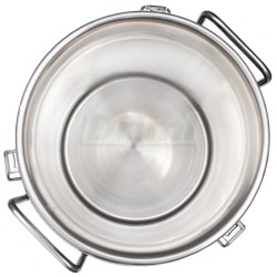 Přepravní nerezová konev 30 l s tříbodově jištěným víkem