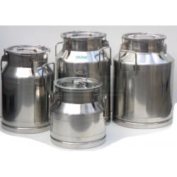 Přepravní nerezová konev 30 l s tříbodově jištěným víkem