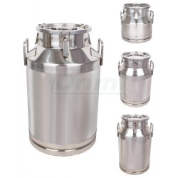 Přepravní nerezová konev 40 l s tříbodově jištěným víkem