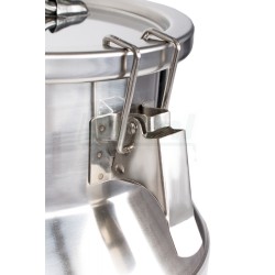 Přepravní nerezová konev 60 l s tříbodově jištěným víkem