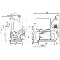 Minivodárna PIKOLO 36 - 0,37 230V