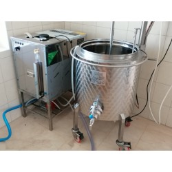 Podstavec pro ohřívač mléka 50 l - nerez