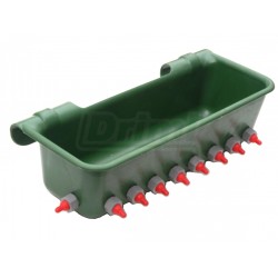 Závěsný žlab 32 litrů, 10 dudlíků pro jehňata