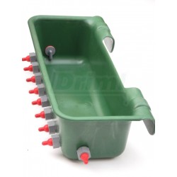 Závěsný žlab 32 litrů, 10 dudlíků pro jehňata