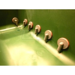 Závěsný žlab 32 litrů, 10 dudlíků pro jehňata