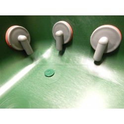 Závěsný žlab 32 litrů, 10 dudlíků pro jehňata