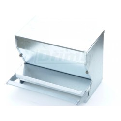 Nášlapné krmítko jednostranné 40 cm se zásobníkem pro cca 10 slepic, šetří krmivo proti ptactvu, myším