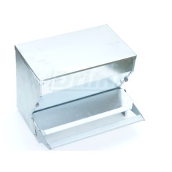 Nášlapné krmítko jednostranné 40 cm se zásobníkem pro cca 10 slepic, šetří krmivo proti ptactvu, myším