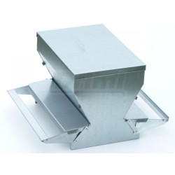 Nášlapné krmítko oboustranné 40 cm se zásobníkem , cca 15 -20 slepic- naučí se během 1 týdne