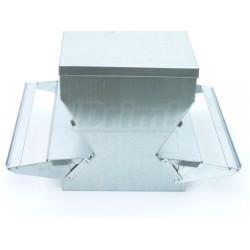 Nášlapné krmítko oboustranné 40 cm se zásobníkem , cca 15 -20 slepic- naučí se během 1 týdne