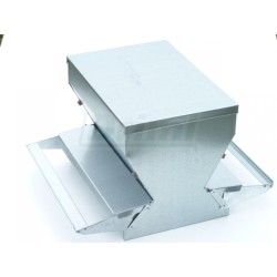 Nášlapné krmítko oboustranné 40 cm se zásobníkem , cca 15 -20 slepic- naučí se během 1 týdne