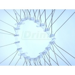 Hrotový pás - 3 řady, délka 50 cm, 50 nerezových hrotů