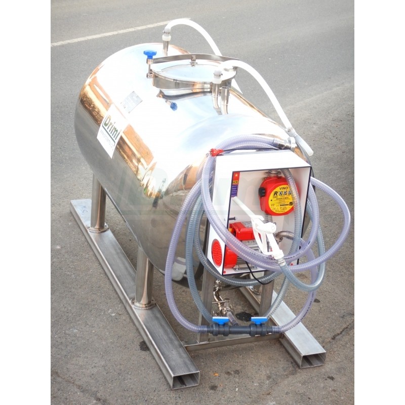 300 l Přepravní colonerezový tank s měřením a proplachem