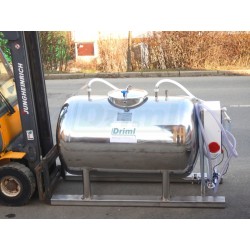 1500 l Přepravní tank s měřením průtoku a sanitací na lyžinách