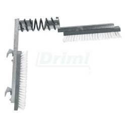 Kartáč drbací pro skot - Euro Farm komplet, nylonové kartáče - uložené na odpruženém rámu do V