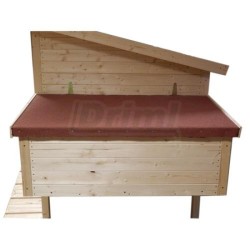 Zateplený kurník pro slepice 182 x 137 x 105 cm